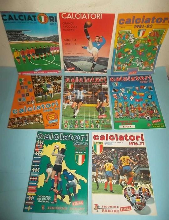 Campeonato Italiano de 1961 a 1994, Lote 32 cadernetas (reproduções)