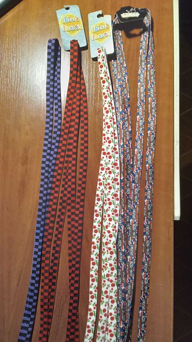 IШнурки цветные , новые 110 см.