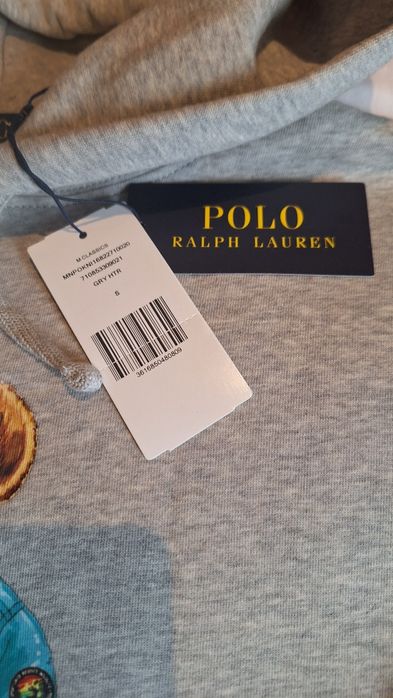 Polo Ralph Lauren bluza z misiem z kapturem S