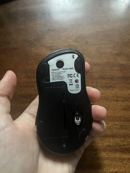 Bluetooth мишка Apacer M631 + Нові батарейки Duracell (Комплект)