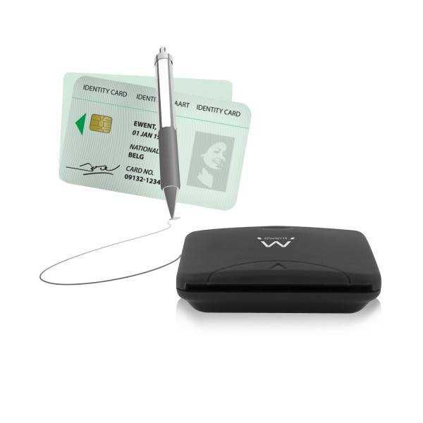Leitor Cartão Cidadão USB Ewent Smart Card ID Reader