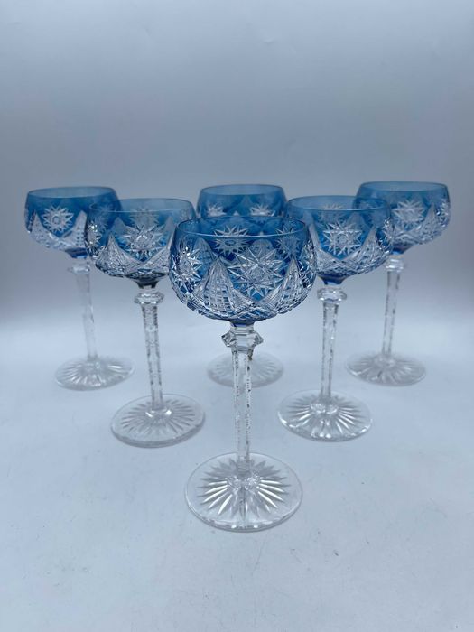 Frascos de farmácia antigos azul cobalto