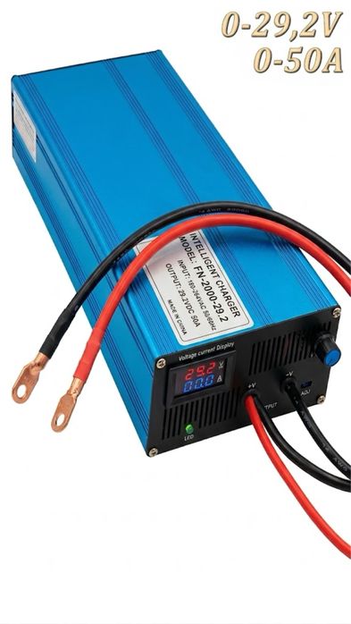 Регульований зарядний пристрій CC/CV FN-2000 0-29.2V 0-50A (LiFePO4 / NMC)