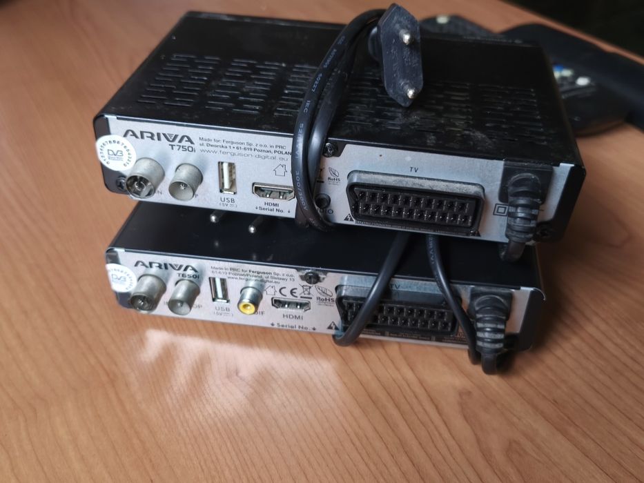 Dekodery ariva t650i DVB-T t750i 2 sztuki