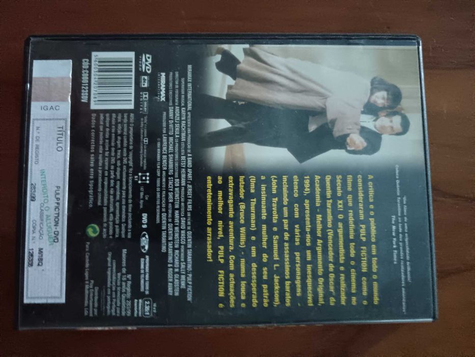 filme dvd original - pulp fiction