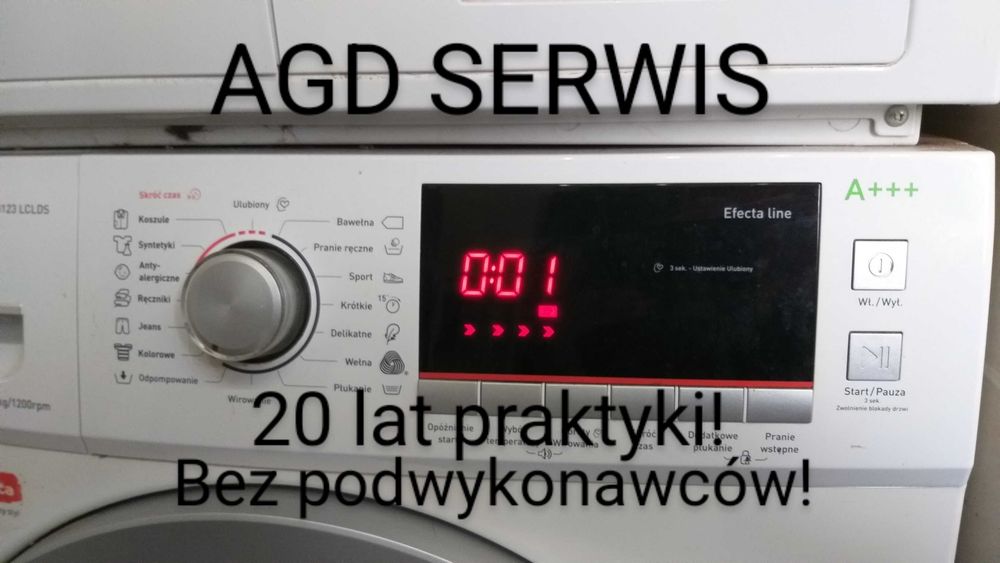Dziś lub jutro! Serwis,naprawa zmywarek,pralek,lodówek-cała WARSZAWA