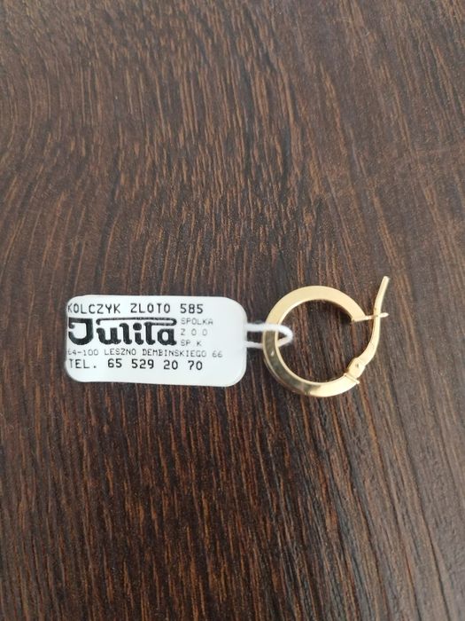 Sprzedam złote kolczyki