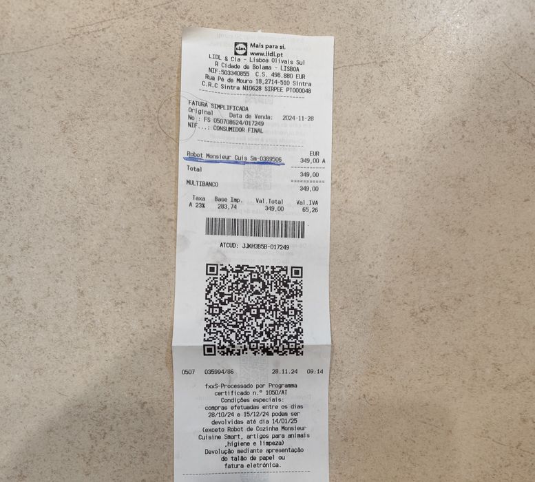 Robot cozinha Monsieur Cuisine