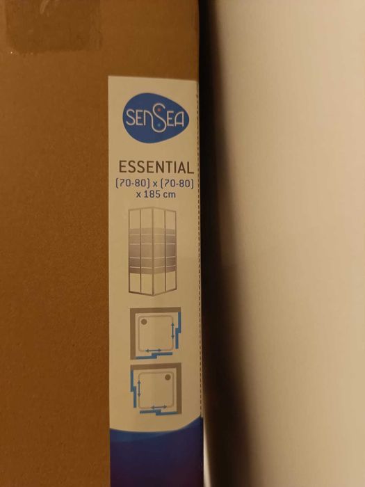 Incomplete Shower Cabin (70–80) × (70–80) × 185 cm Sensea Essential64564252639235121
