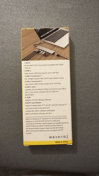 Adaptador 7 em 1 USB-C