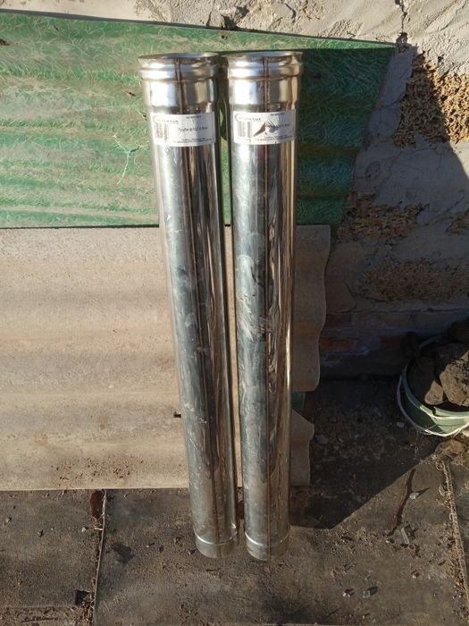 Труба дымоходная ф100, 0,8мм, нерж.