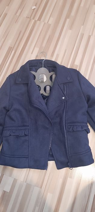 Nowa kurtka ramoneska, welurowa na zamek dziewczynka 110/116