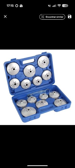 Conjunto chaves filtro óleo 15 peças