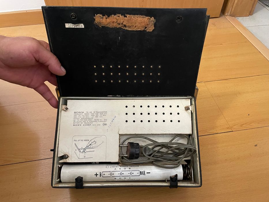 Rádio da marca sony