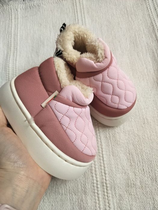 Дутики, угги на дівчинку рожеві 22-23 розмір