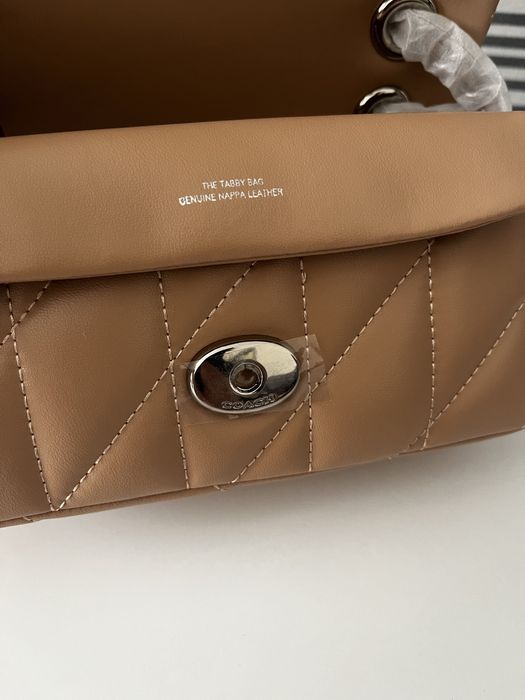 Mala de couro natural Coach