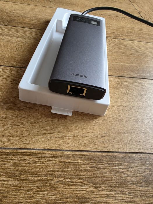 BASEUS METAL GLEAM SERIES Hub / Adapter 9w1 USB-C, HDMI, RJ45 + microS