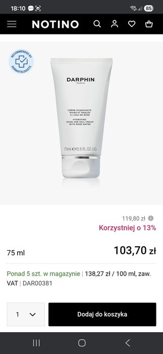 Darphin krem Paris do rąk