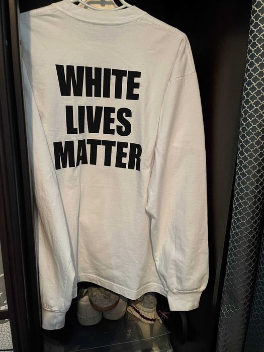 yeezy white lives matter лонгслив yzy