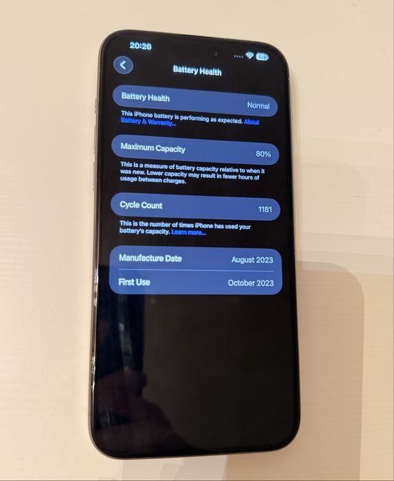 iPhone 15 Pro Max, 256 GB, Natural Titanium