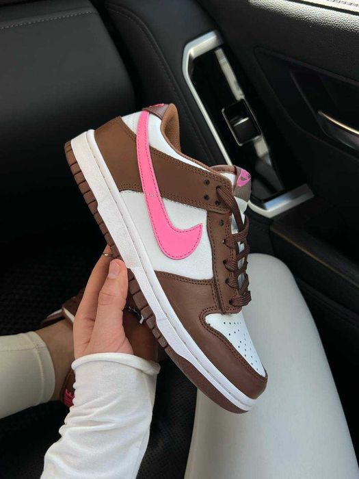 Жіночі кросівки Nike SB Dunk Low Cherry | Найк Данк шоколадні