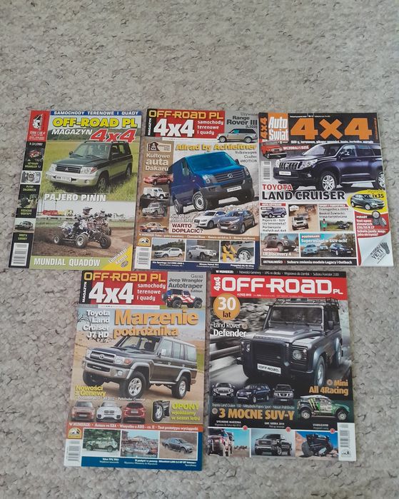 Zestaw 5 czasopism motoryzacyjnych "4×4"