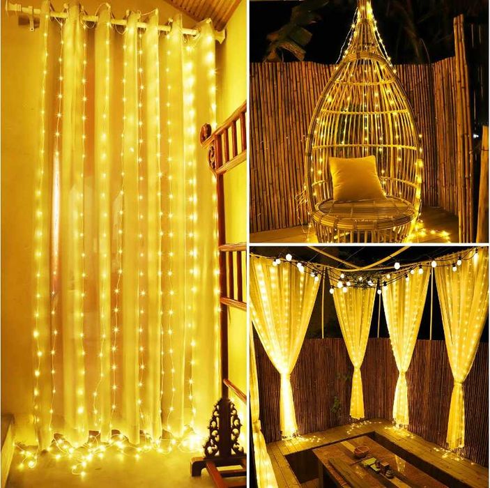 Nowe Lampki Led Kurtyna Super Światło