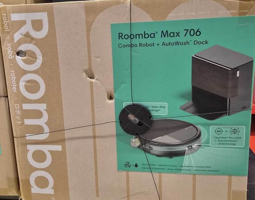 Aspirador Robot Roomba Max 706 Combo + Base AutoWash