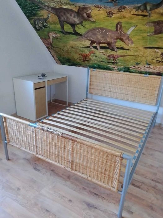 Łóżko Yjsk 140x200 ratan