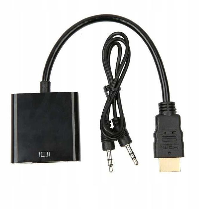 Adapter Konwenter HDMI 1.4 3D VGA + HD Audio HD31A