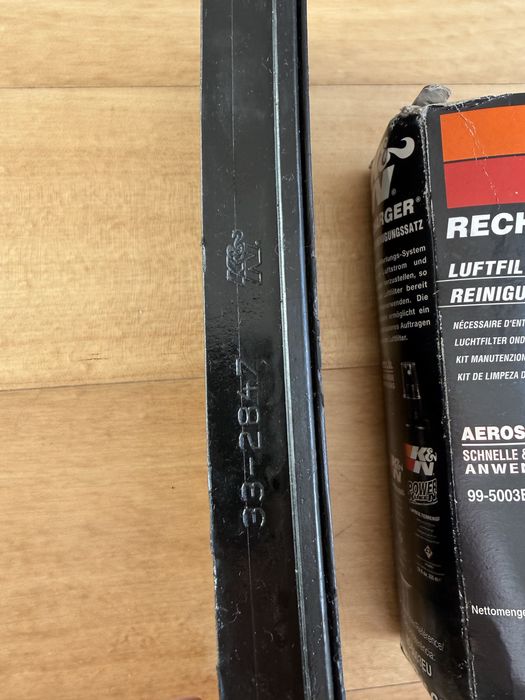 Filtro ar K&N e kit de limpeza