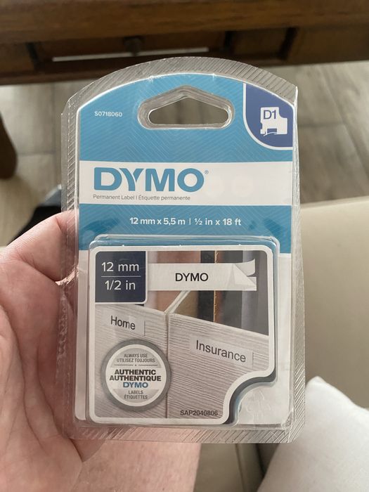 Taśma Dymo D1  12mm x 5,5m