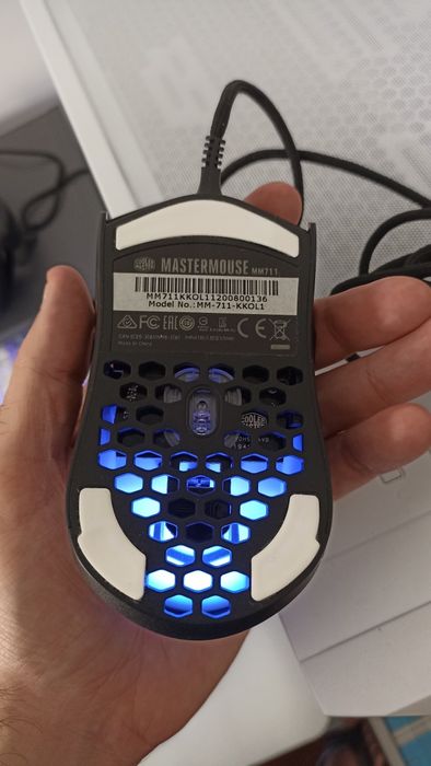 Rato Gaming Cooler Master MM711 (RGB) - Preto Matte