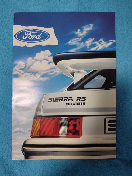 Folheto Ford Sierra RS Cosworth