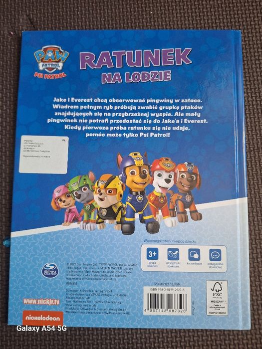 Książka Psi Patrol. Ratunek na lodzie