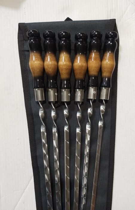 Подарочный набор шампуров в чехле, набір шампурів у чохлі