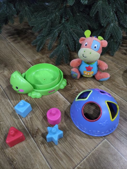Развивающие игрушки погремушки Chicco, Fisher Price, ELC,Tolо