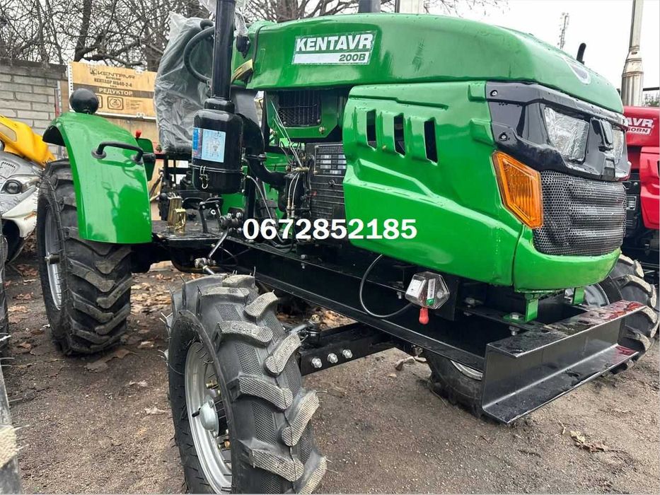 Міні-Трактор KENTAVR 200B з посиленою рамой+фреза+плуг ДОСТАВКА КРЕДИТ