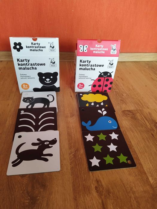 Zestaw książeczek i kart kontrastowych