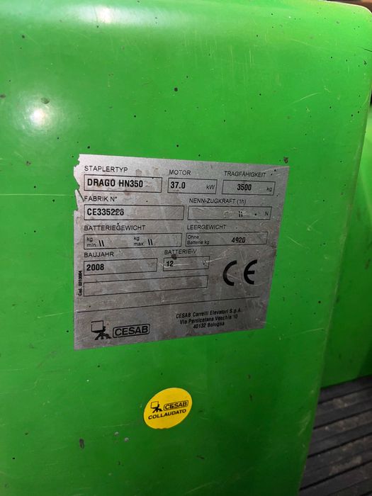 Wózek widłowy CESAB Drago H 350 3,5T , 2008 r. / sprawny