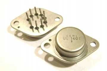 Układ scalony UL1401 UNITRA CEMI wzmacniacz mocy metal