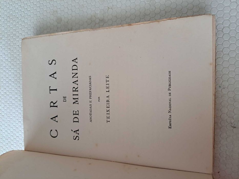 Cartas de Sá de Miranda - Teixeira Leite (1938)