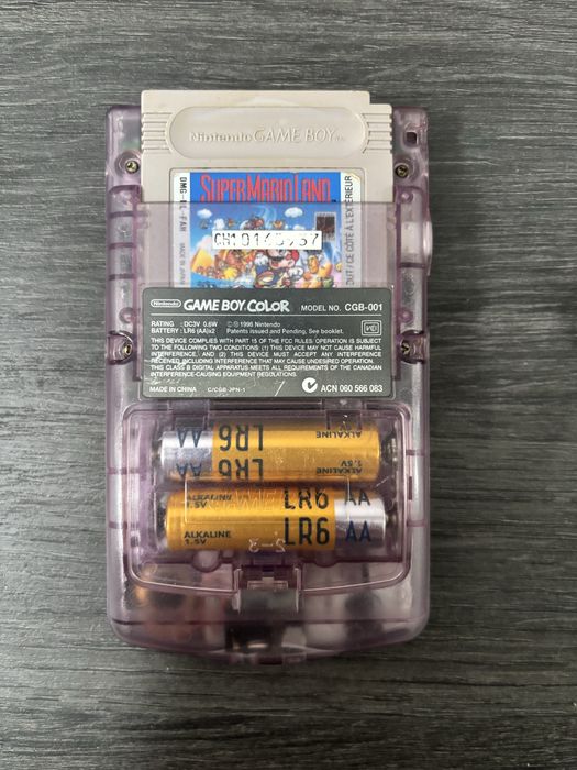 Gameboy color roxo transparente