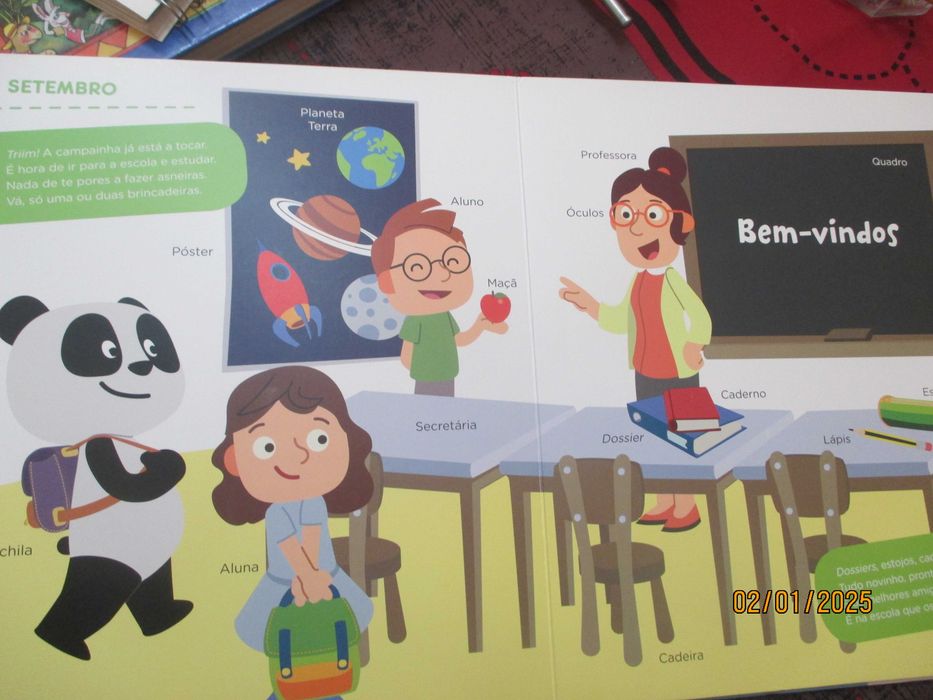 Livro para crianças - Panda - Os meses do ano