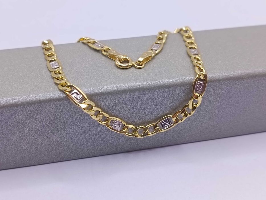 Złota Branosletka Bransoleta Białe Złoto Długość 19,5 CM Złoto PR.585 14K 30/01/26s