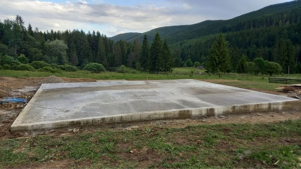 Фундамент, плита, моноліт, лента, септик, земляні роботи, послуги.