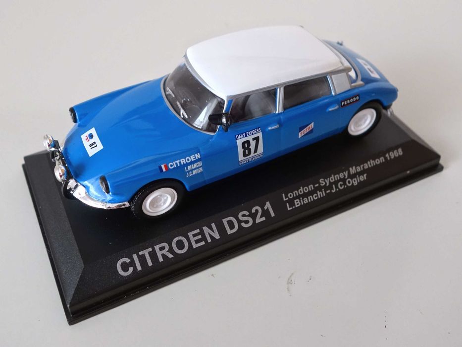Miniatura de rally Citroen DS 21 escala 1:43