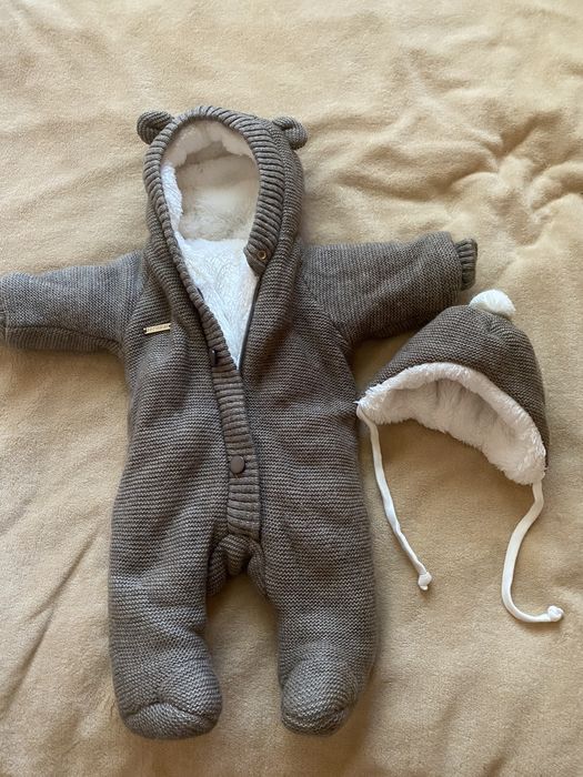 Детский вязаный комбинезон Мишутка