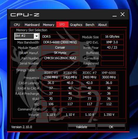 Модуль пам'яті Corsair DDR5 32GB (2x16) 6000MHz VENGEANCE