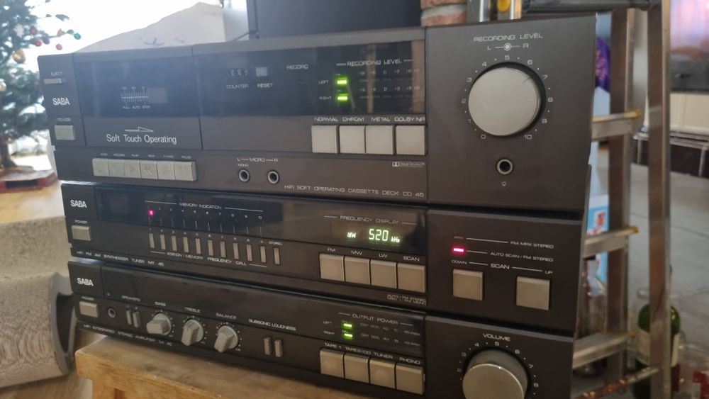 Wieża Saba wzmacniacz M 45 Deck CD 45 tuner MT 45